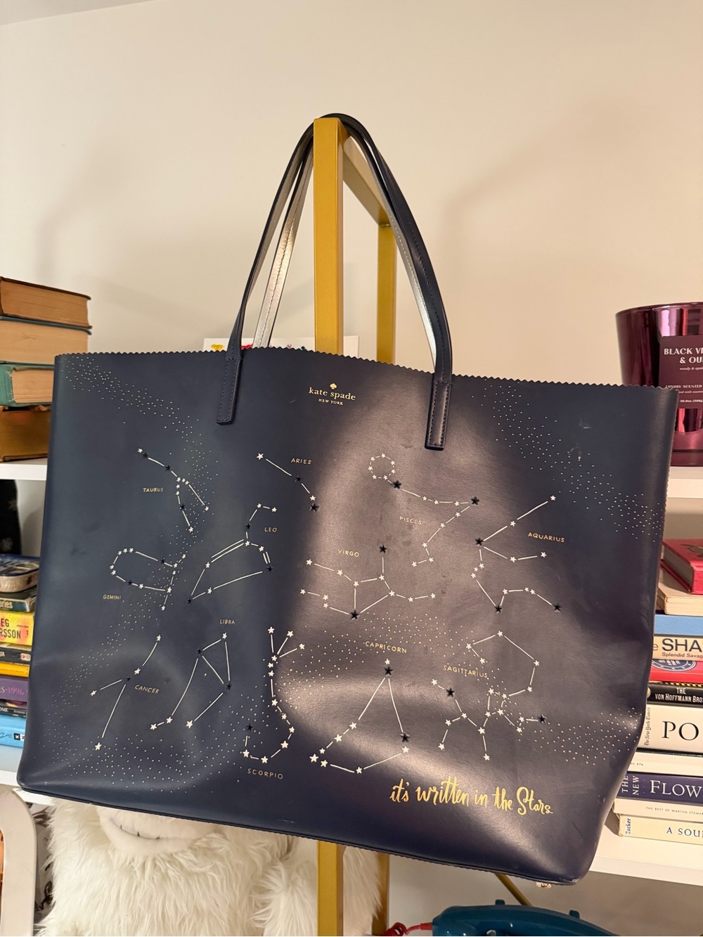 Kate Spade Navy Constellation Zodiac Tote Catch-all Bag - Picture 4 of 10